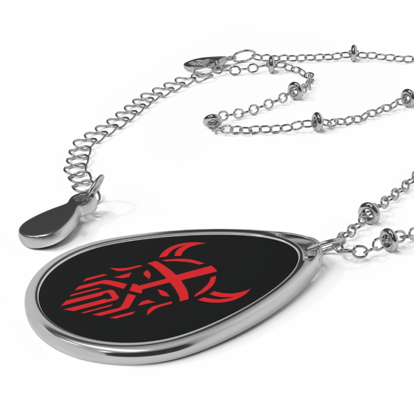 Viking Oval Necklace - Bold Nordic Design Jewelry