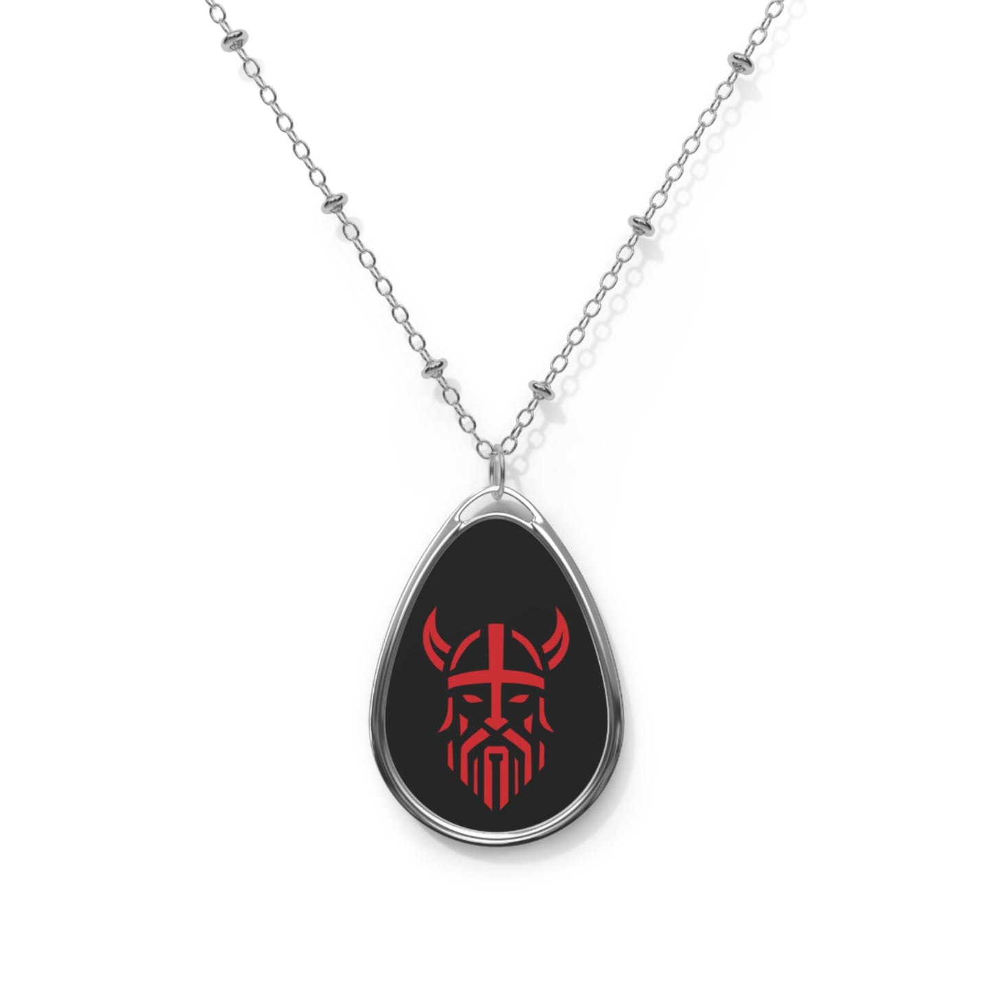Viking Oval Necklace - Bold Nordic Design Jewelry